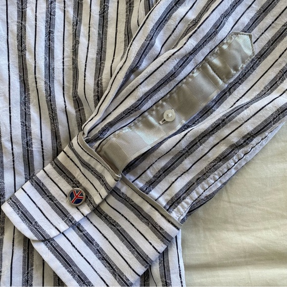 2009 JOHN LENNON IMAGINE SHIRT Yoko Ono Bag One Long Sleeve Striped Sz Small - Picture 7 of 11